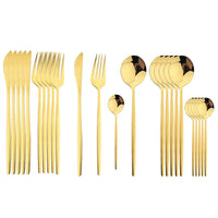 24-teiliges RVS Besteckset – Aurinox in Gold