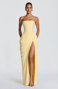 Lonz Maxi kleid in Gelb
