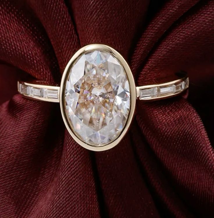 Ovaler glänzender Vintage-Ring