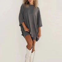Lieselotte - Bequemes Set aus Top und Shorts in Grau