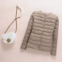 Julia Duck Down Ultraleichte Winterjacke in Braun
