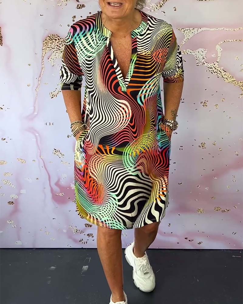 Rhiannon® | Bedrucktes Kleid in leuchtenden Farben