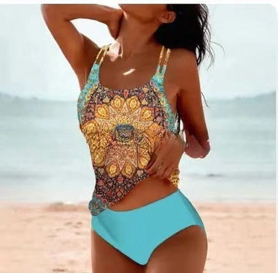 Vicenta® | Stilvoller bedruckter Tankini-Badeanzug