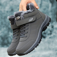 Winterschuhe Unisex Stiefel | Knöchelhoch mit Riemenverschluss in Grau