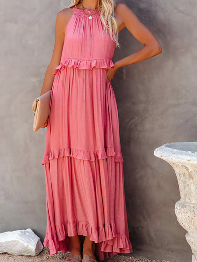 Madelyn | Bohemian Ruffled Maxi Dress