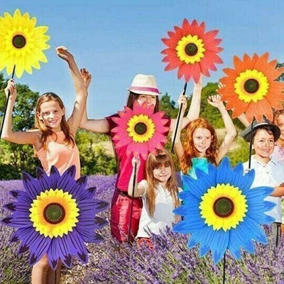 Suncharm™ Bunter Sonnenblumen-Windmühle