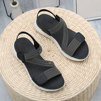 Lillian | Fußgewölbestütze Orthopädisch Sandalen in Schwarz