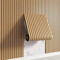 3D Selbstklebende Wandpaneele mit realistischer Holzoptik - Wallvera in Lichtbraun