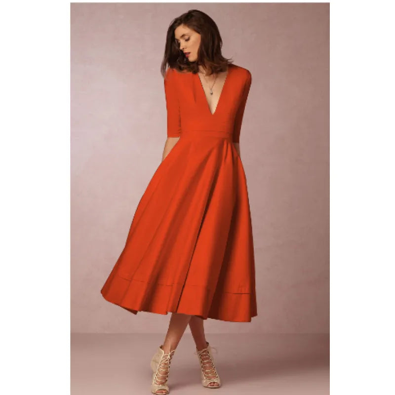 Vintage 60er Jahre A-Linien Swing Kleid