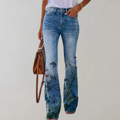 Laura | Damen Weite Jeans | Flared