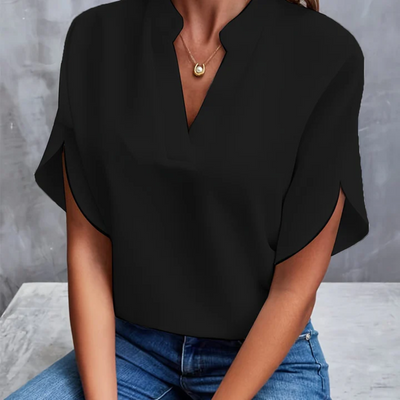 Sandra | Damen Kurzarm Bluse | Elegant