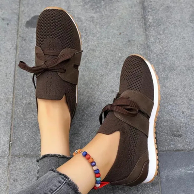 Damen atmungsaktive Mesh-Schnürschuhe | Kompressions