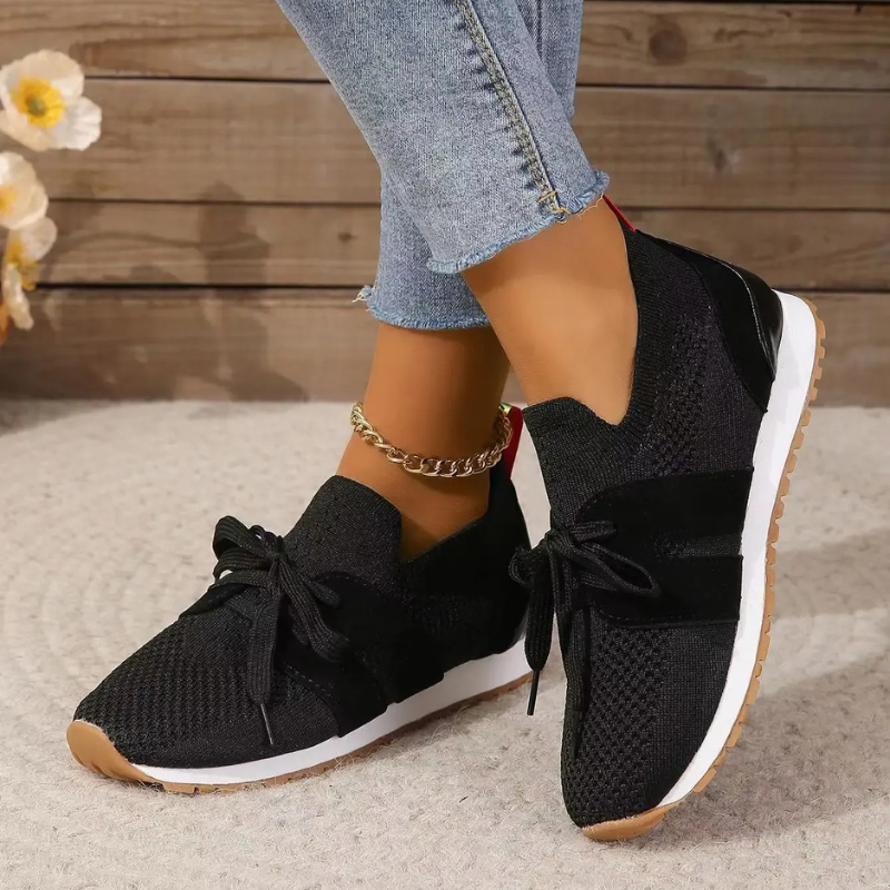 Damen atmungsaktive Mesh-Schnürschuhe | Kompressions