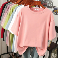 Vina | Damen Basic T-Shirt | Oversized in Rosa