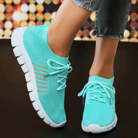 Hannelore | Weiße Sneaker Damen | Turnschuhe in Türkis
