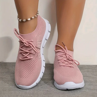Hannelore | Weiße Sneaker Damen | Turnschuhe in Rosa