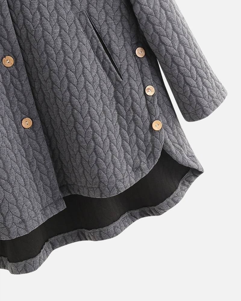 Damen bequeme Kapuzenjacke | Lang