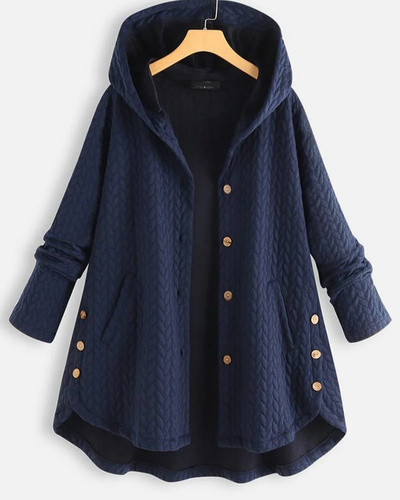 Damen bequeme Kapuzenjacke | Lang