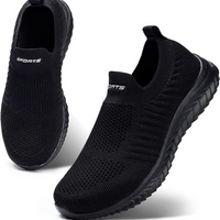 Eleonar | Bequeme Damen Sneaker | Turnschuhe in Schwarz