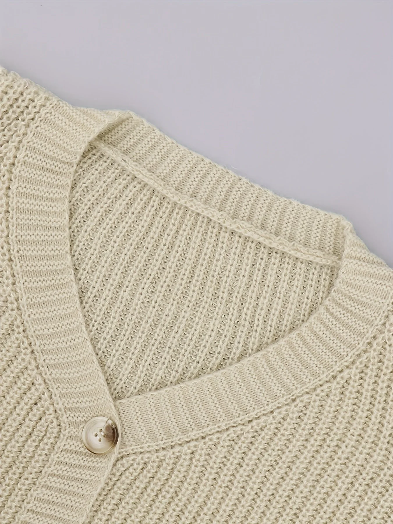 Karina | Damen Kurze Strickjacke | Schwarz