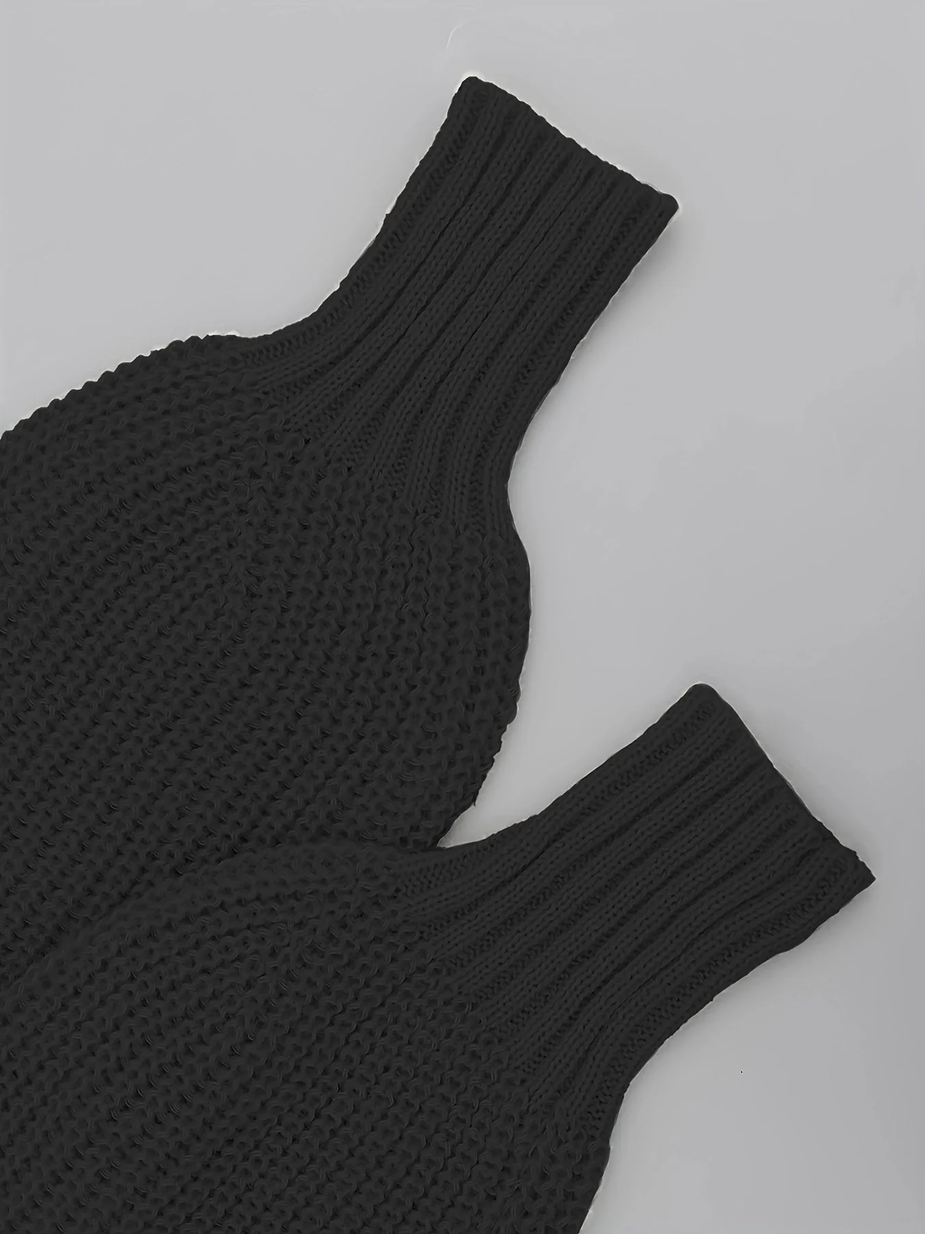 Karina | Damen Kurze Strickjacke | Schwarz