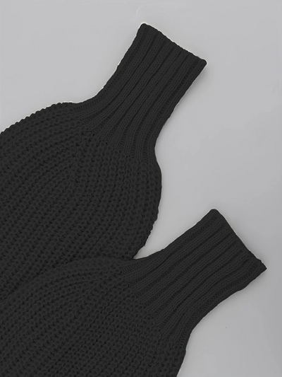 Karina | Damen Kurze Strickjacke | Schwarz