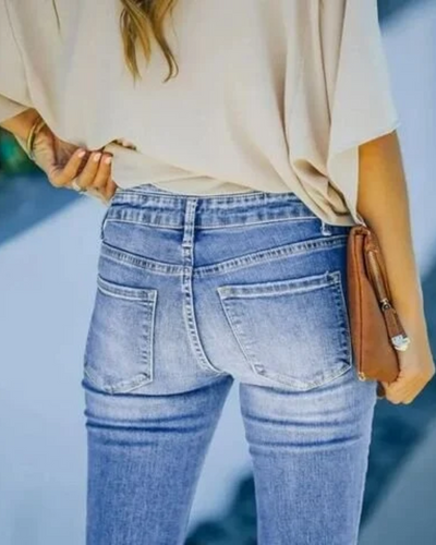 Annett | Damen High Waist Jeans | Bootcut