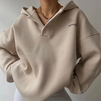 Antonia | Damen Oversized Hoodie | Winter in Beige