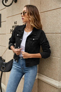 Damen Denim Fashion Jacke  - Gloria in Schwarz
