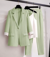 Kwyn | Damen Elegant Anzug | Set in Grün