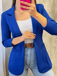 Marilyn | Damen Blazer Elegant | Grün in Blau