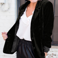 Sydney | Damen Elegant Blazer | Schwarz in Schwarz