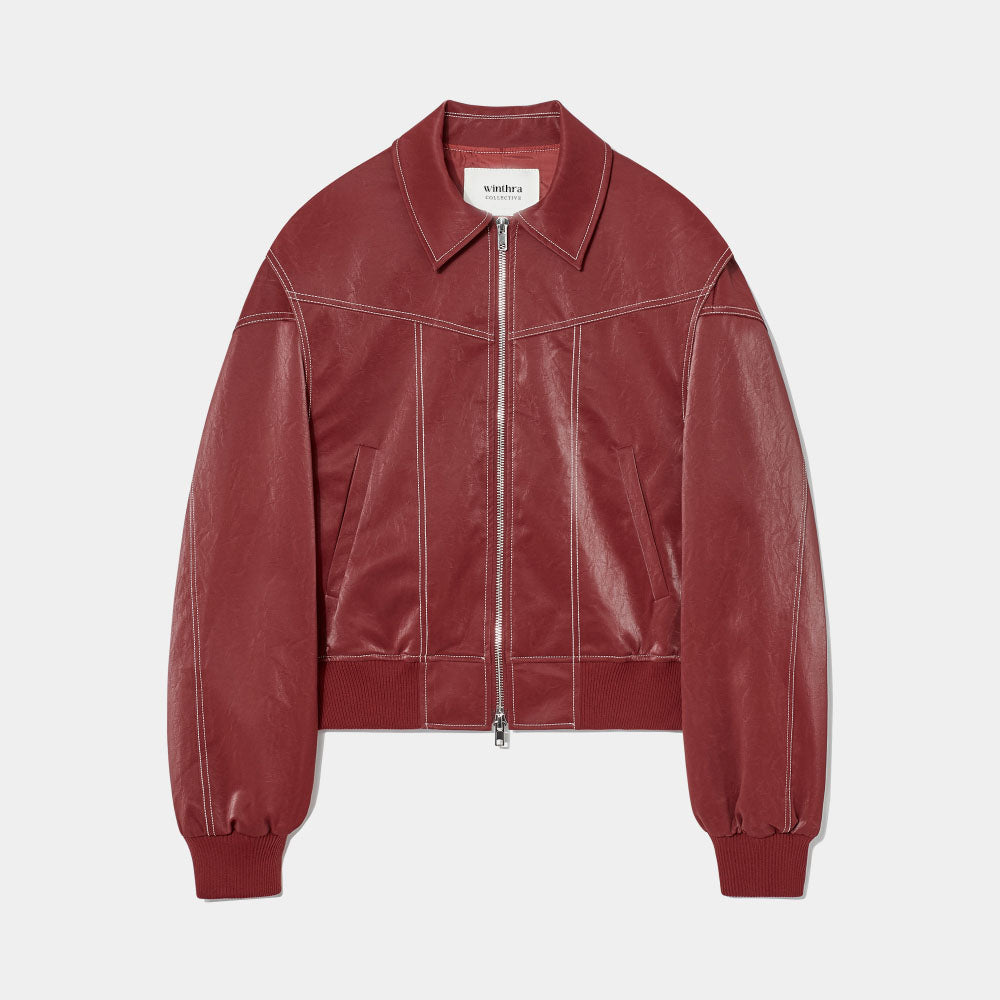 Kattie | Damen Classic Bomber Jacke | Rot