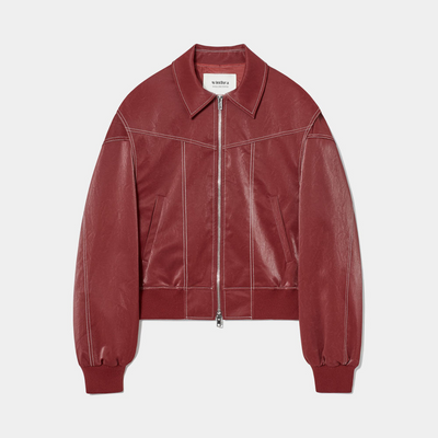 Kattie | Damen Classic Bomber Jacke | Rot