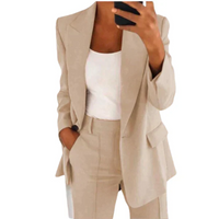Carmel | Hosenanzug Damen Elegant | Komplette Outfit in Beige