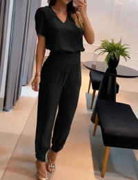 Margarete | Damen Elegant Jumpsuit | Overall in Schwarz