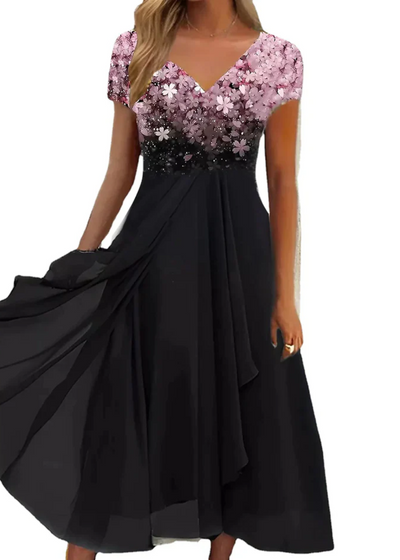 Dilara | Damen Elegant Abendkleid | Midi