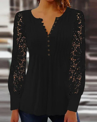 Paulina | Damen Elegant Oberteil | Schicken in Schwarz