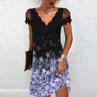 Lucille | Damen Elegant Partykleid | Mini in Lila