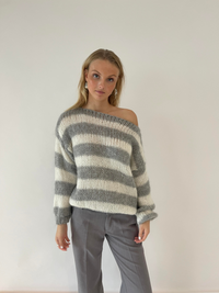 Mariz | Damen Elegant Pullover | Strick in Grau