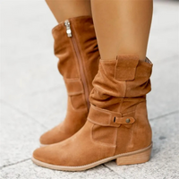 Delilah | Damen Elegant Stiefel | Schwarz in Khaki