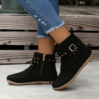 Dorothea | Damen Elegant Stiefeletten | Schwarz in Schwarz
