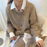 Sabrina | Damen Elegant Strickjacke | Kurze in Braun