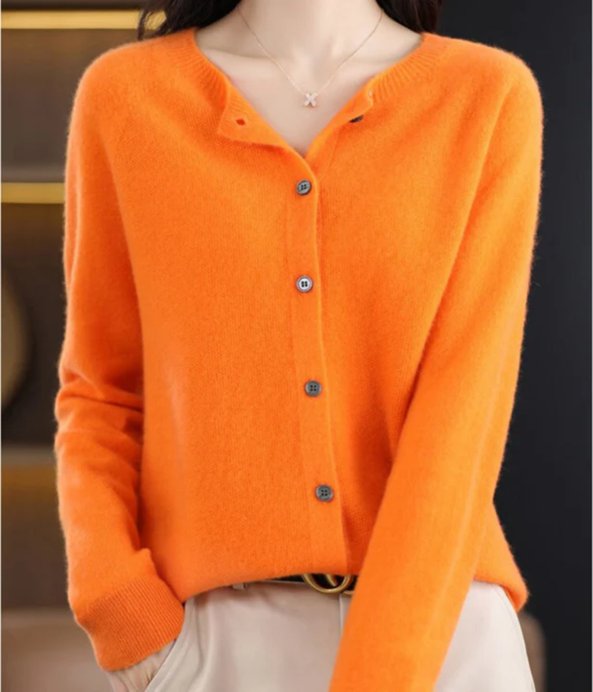 Imke | Damen Elegant Strickjacke | Leichte