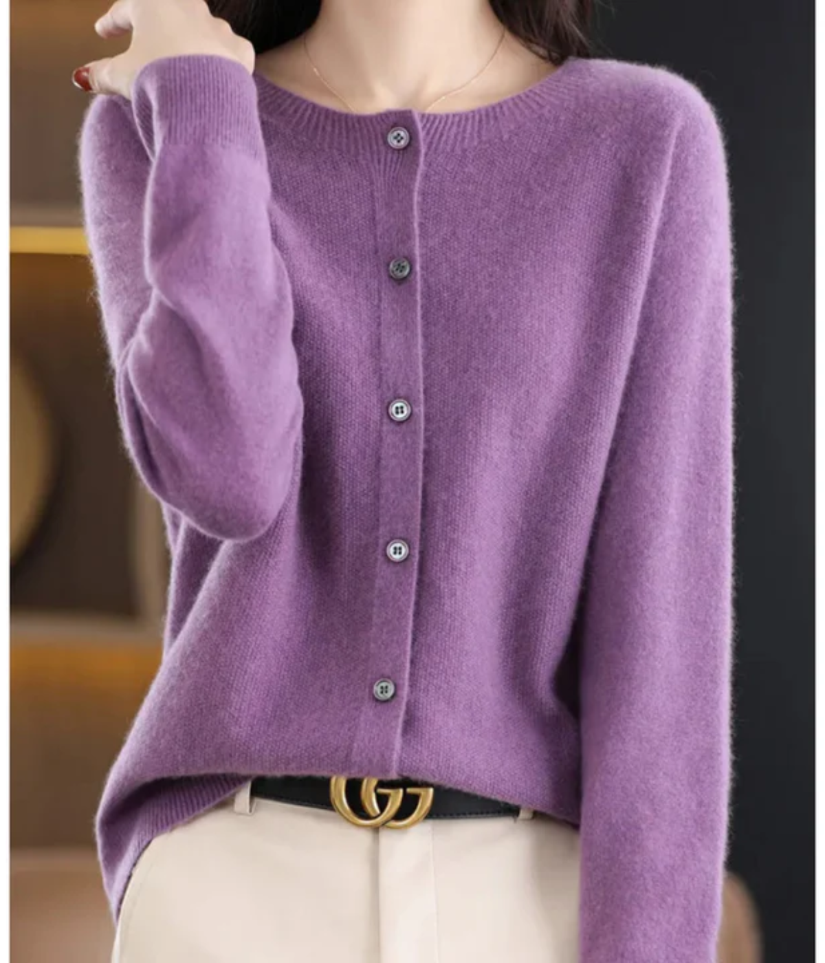 Imke | Damen Elegant Strickjacke | Leichte