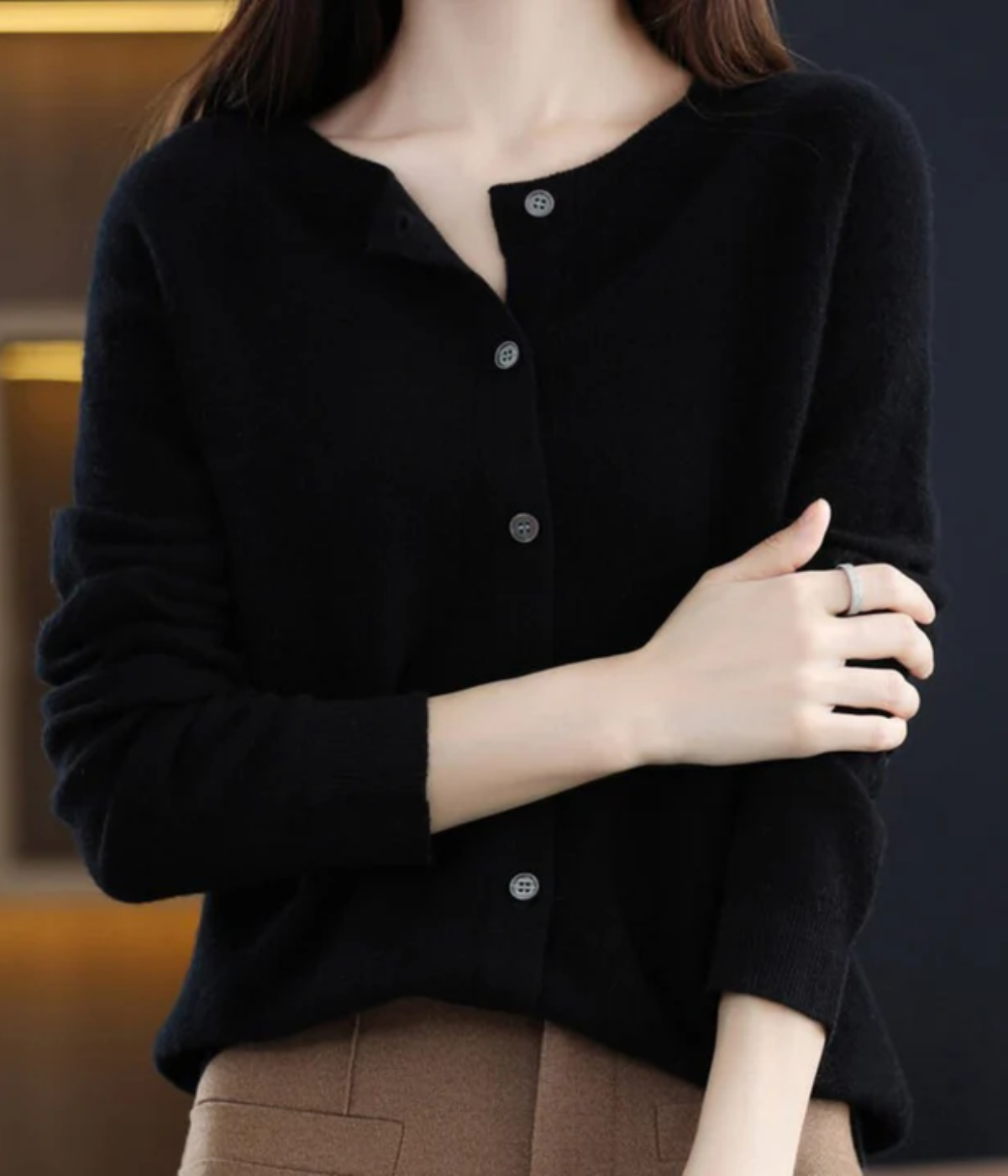 Imke | Damen Elegant Strickjacke | Leichte