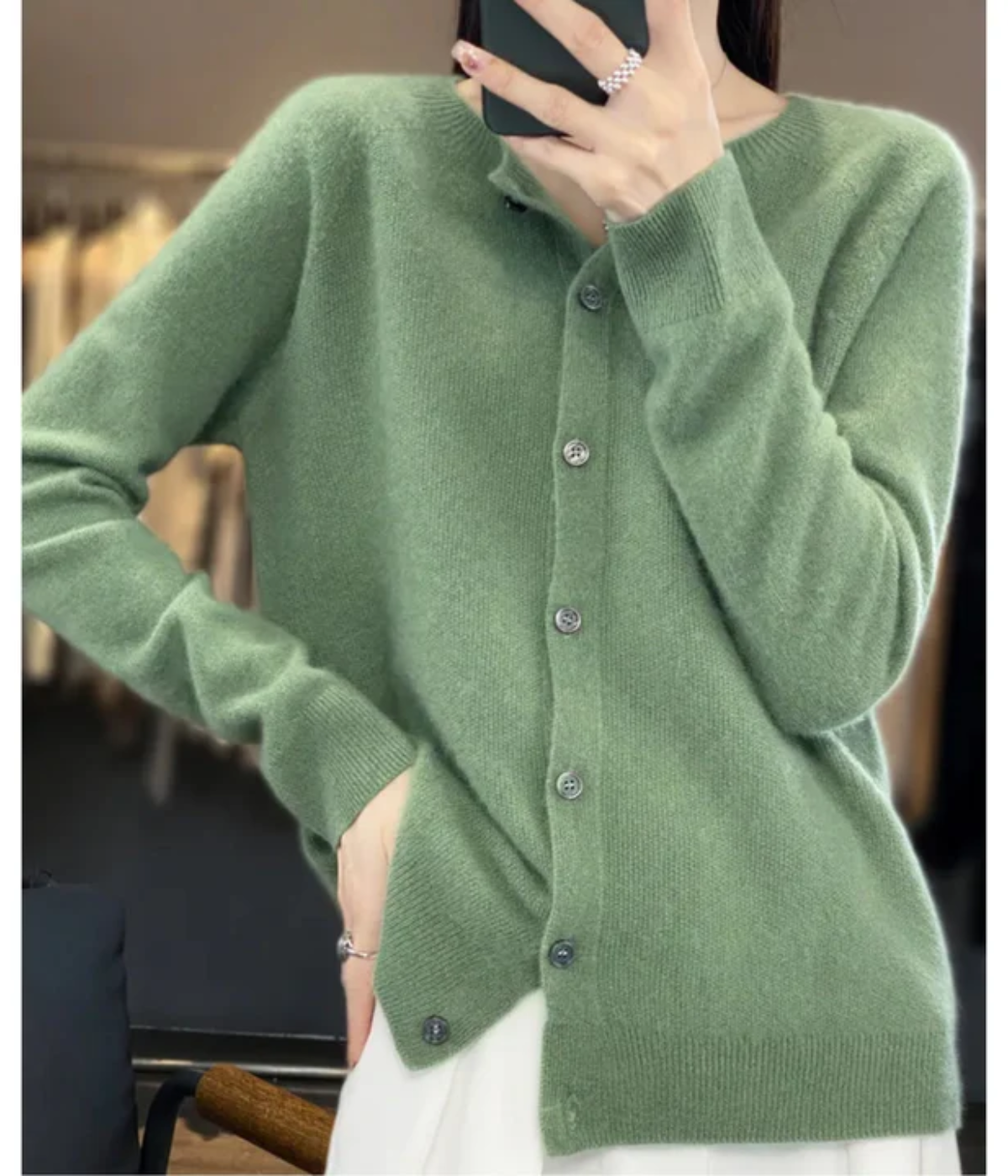 Imke | Damen Elegant Strickjacke | Leichte