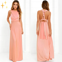 Odilia | Damen Elegant Wickelkleid | Abendkleid in Rosa