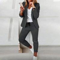 Edda | Damen Zweiteiler Set | Komplette Outfit in Grau