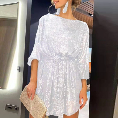 Claire | Damen Elegante Paillettenkleid | Mini